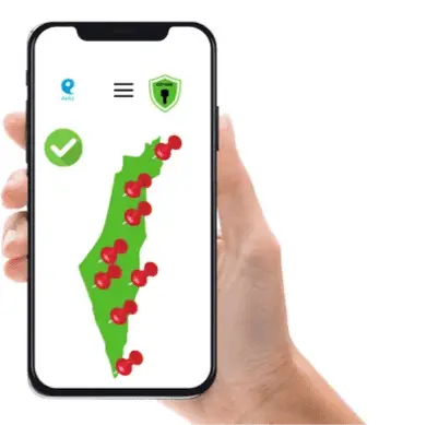 מפת שירות בפריסה ארצית